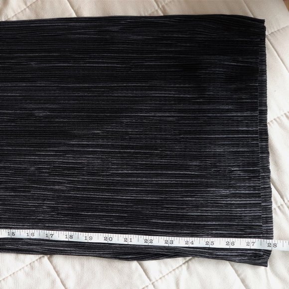 Banana Republic Black Satin Pleated Wide Leg Flowy Plisse Pant NWT - Picture 6 of 11